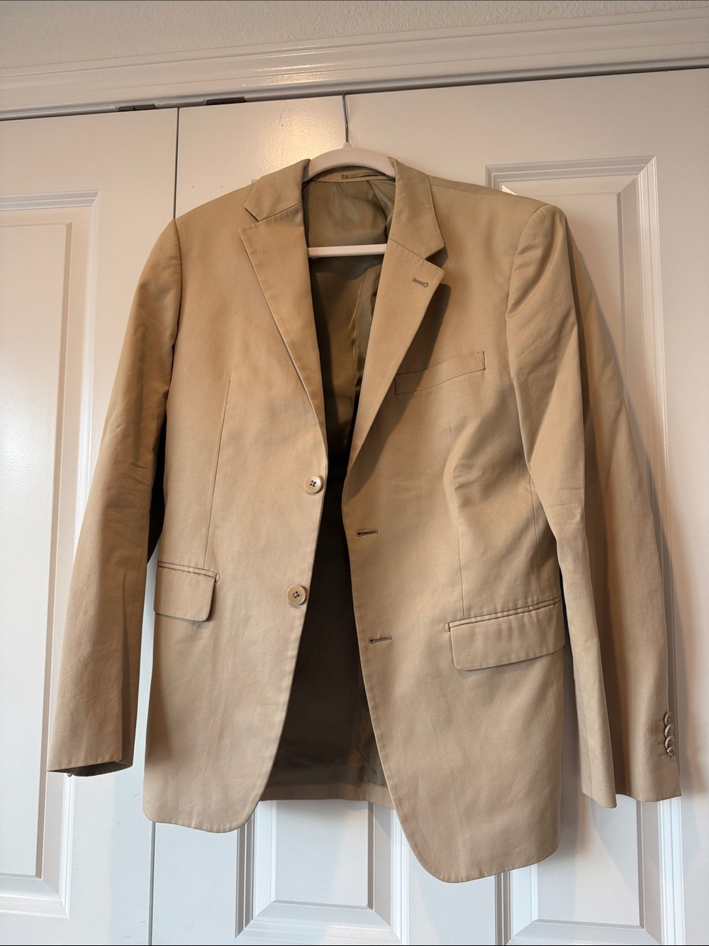 Theory Men's Tan Two-Button Blazer